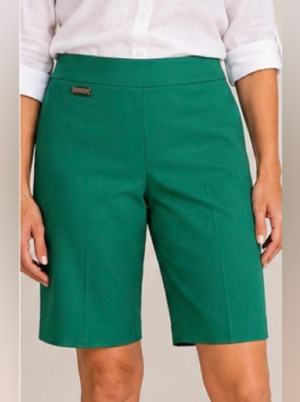 Peck & Peck Women’s Green Bermuda Shorts